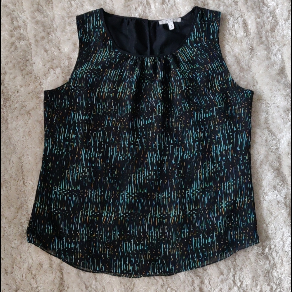 EUC Dressy chiffon tank top